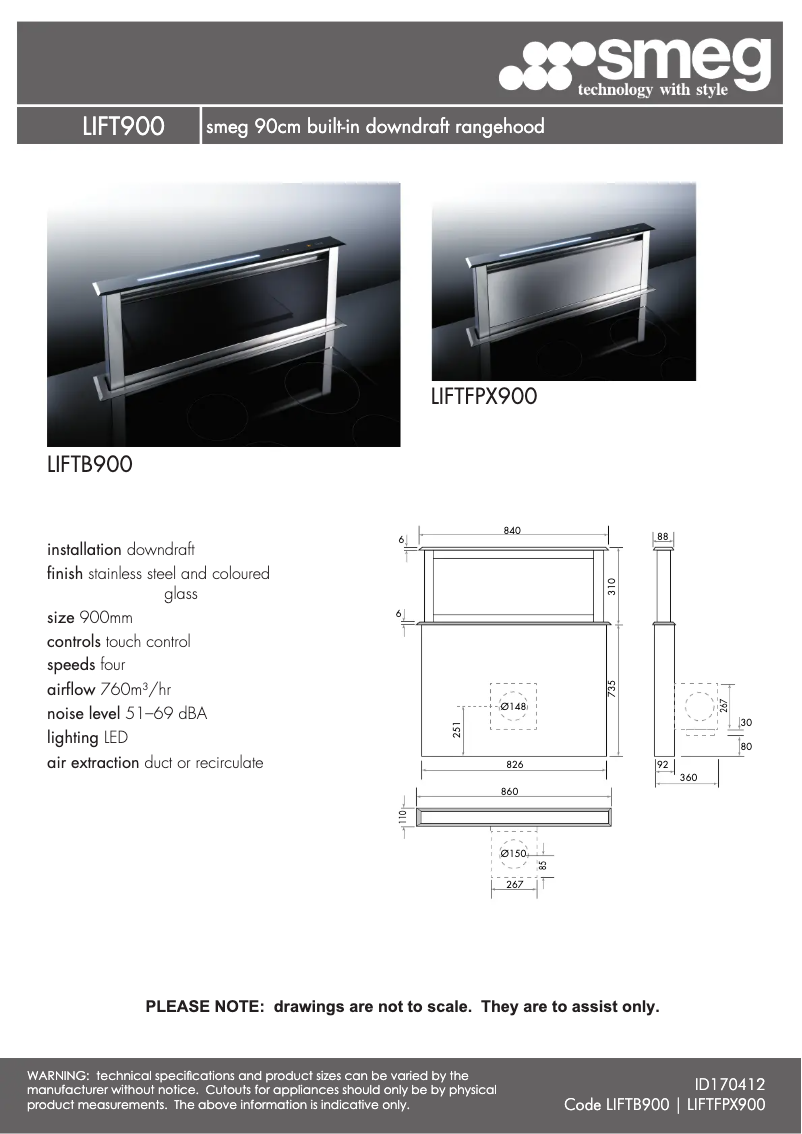 Image de la première page du manuel de l'appareil LIFTFPX900