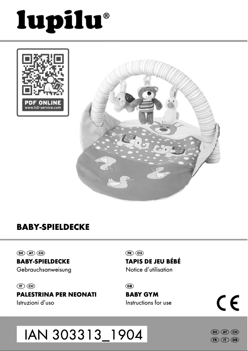 Page 1 de la notice Manuel utilisateur Lupilu IAN 303313