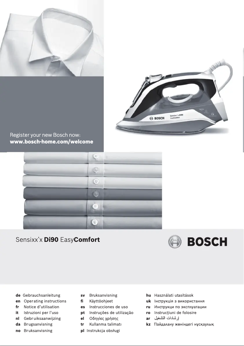 Page n°1 - Manuel utilisateur Bosch Sensixx'x DI90 EasyComfort TDI90EASY