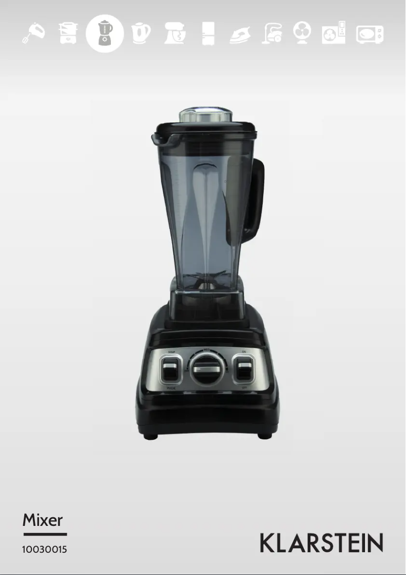 Page n°1 - Manuel utilisateur Klarstein 10030015