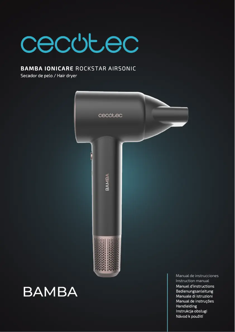 Page n°1 - Manuel utilisateur Cecotec IoniCare RockStar AirSonic
