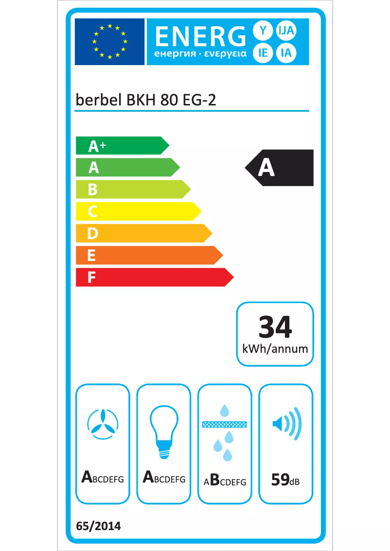 Image de la première page du manuel de l'appareil BKH 80 EG