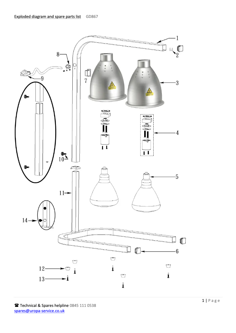 Page 1 de la notice Schéma de câblage Buffalo GD867