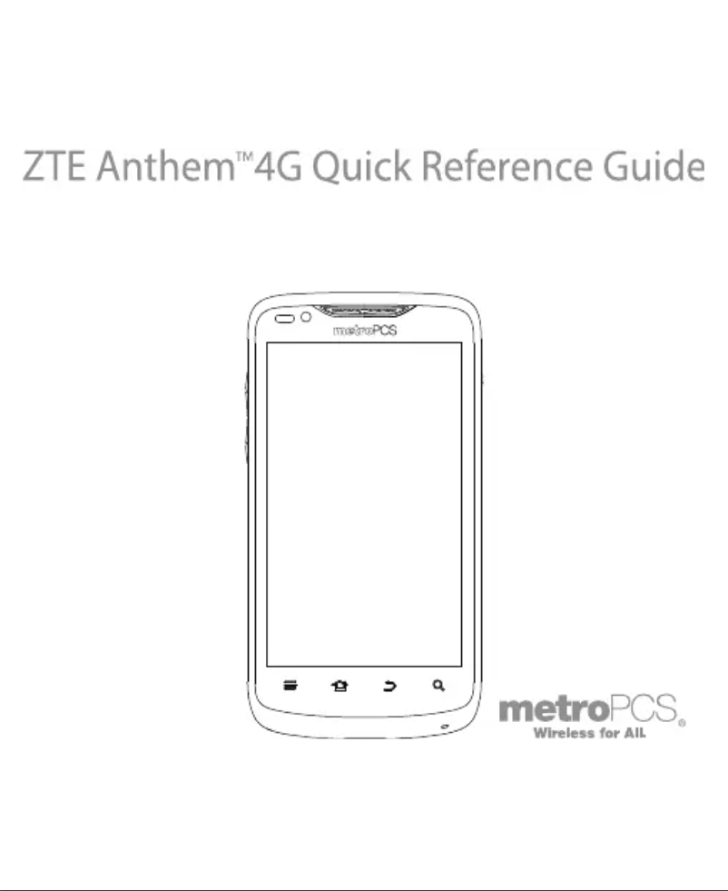 Page n°1 - Manuel utilisateur ZTE Anthem