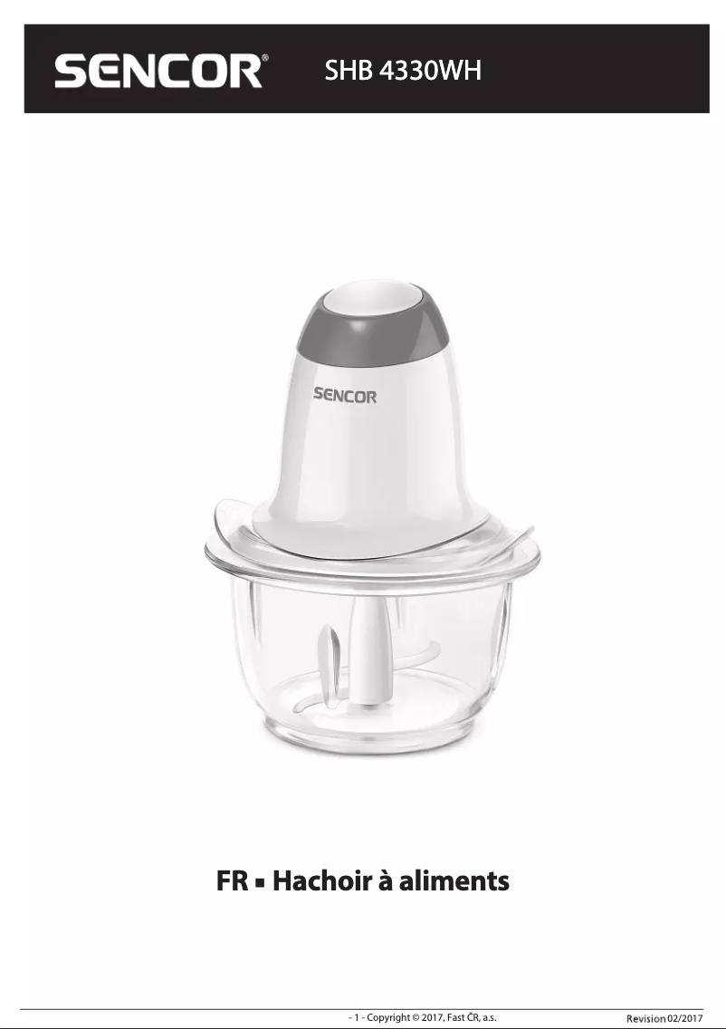 Page n°1 - Manuel utilisateur Sencor SHB 4330WH