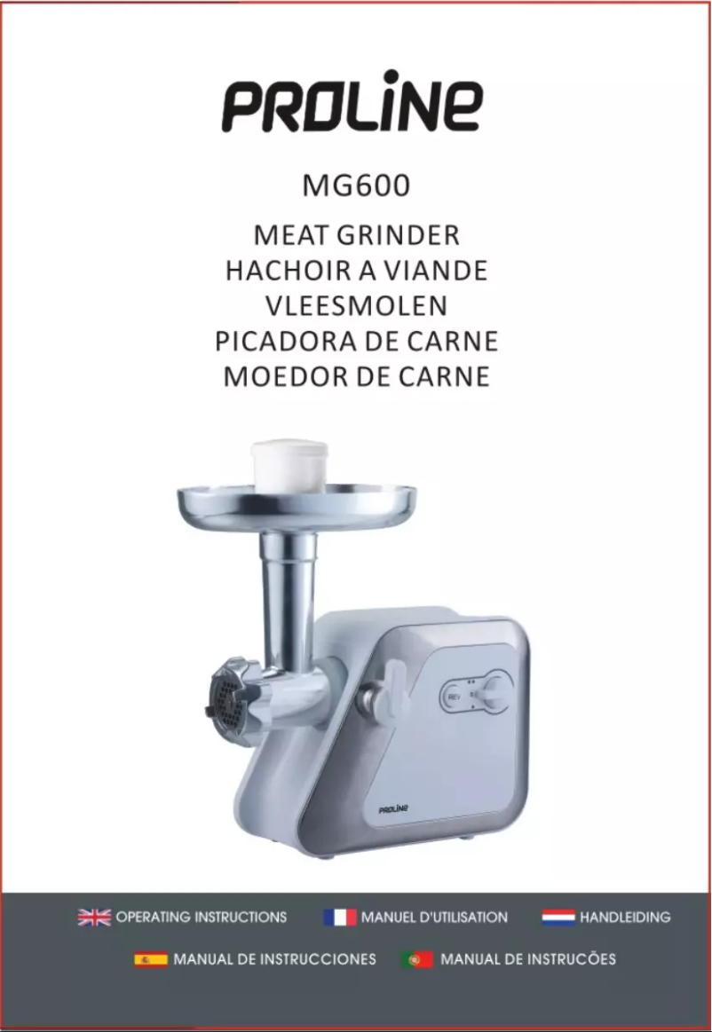 Page 1 de la notice Manuel utilisateur Proline MG600