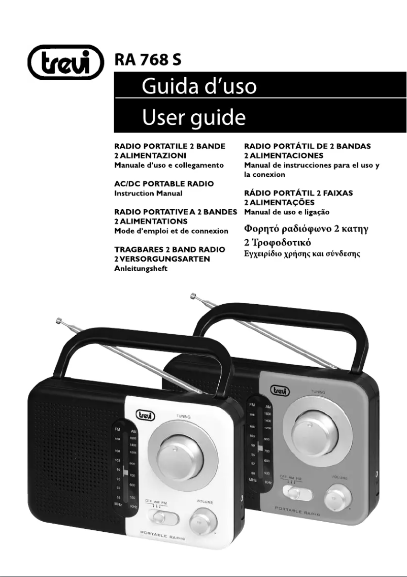 Page 1 of the manual User Manual Trevi RA 768