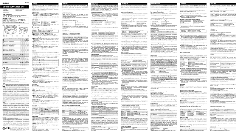 Image de la première page du manuel de l'appareil MC-11