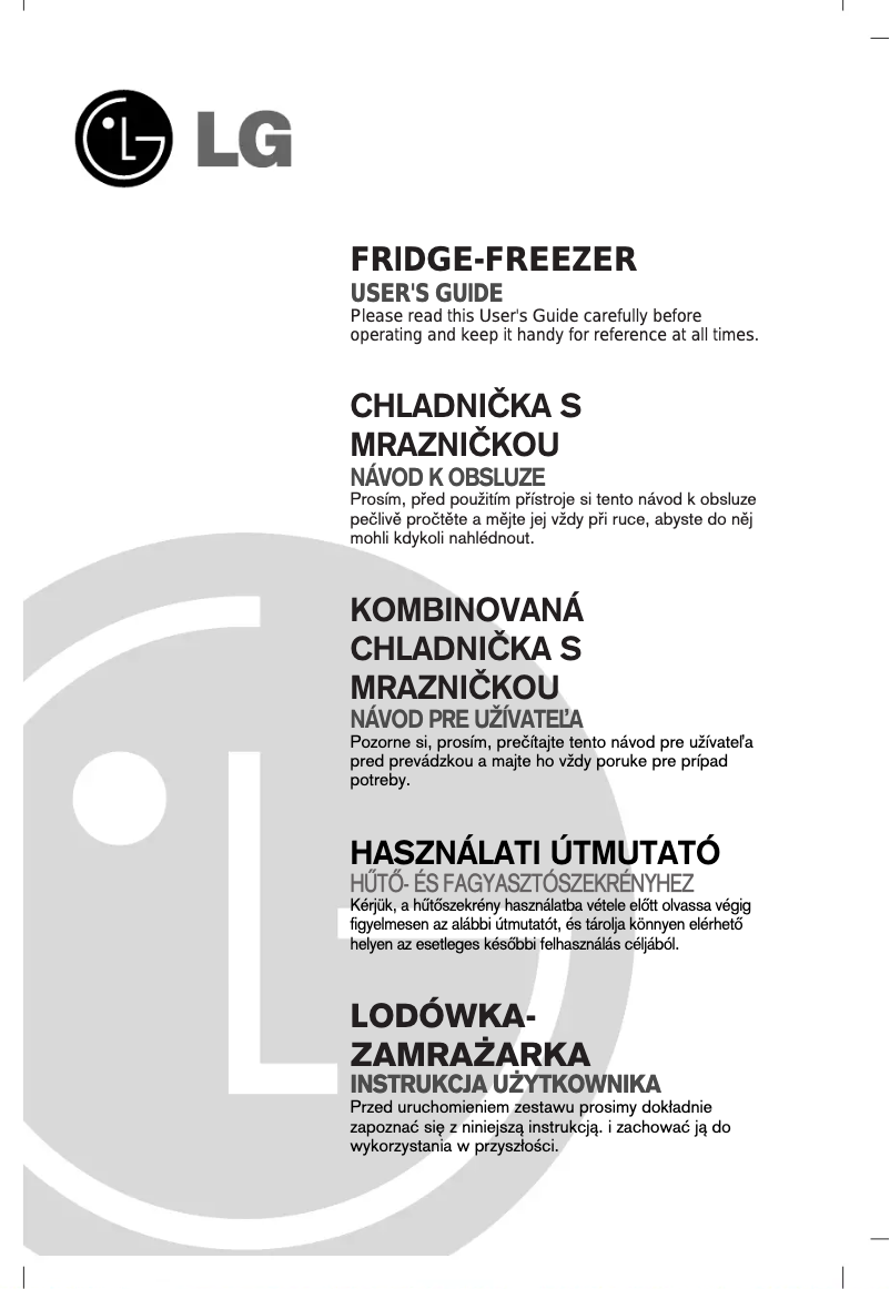 Page 1 de la notice Manuel utilisateur LG GR-439BVRA