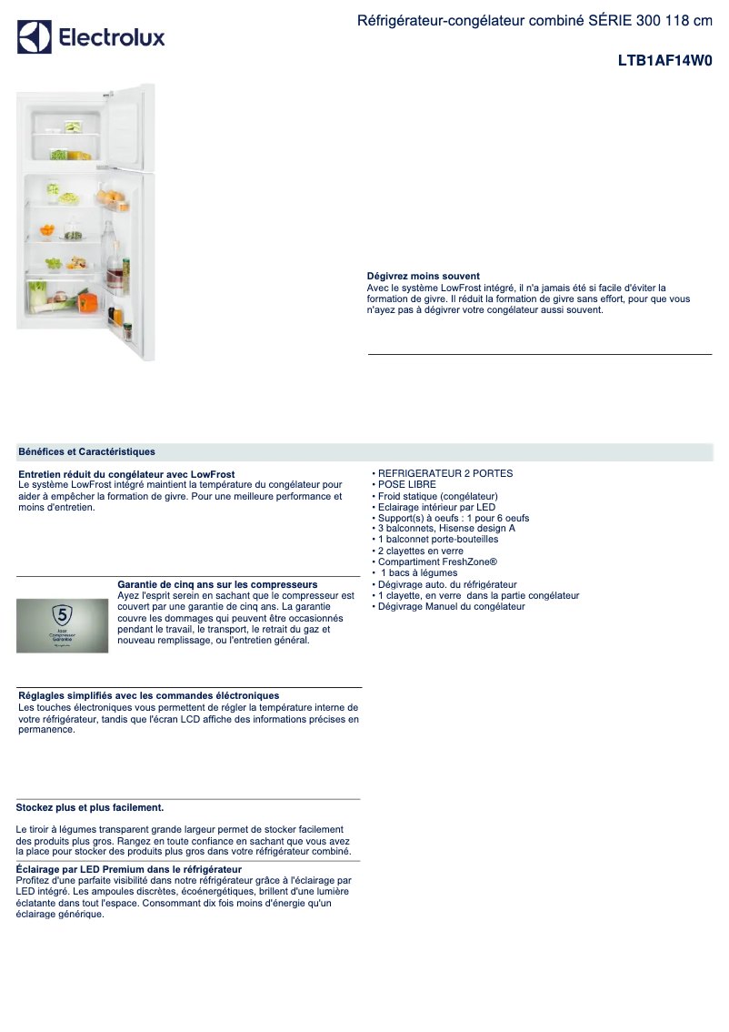 Imagen de la primera página del manual del dispositivo LTB1AF14W0