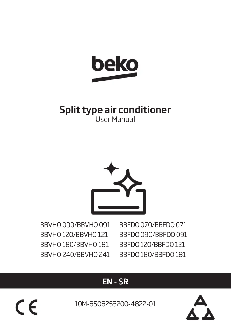 Page 1 de la notice Manuel utilisateur Beko BBFDO 120