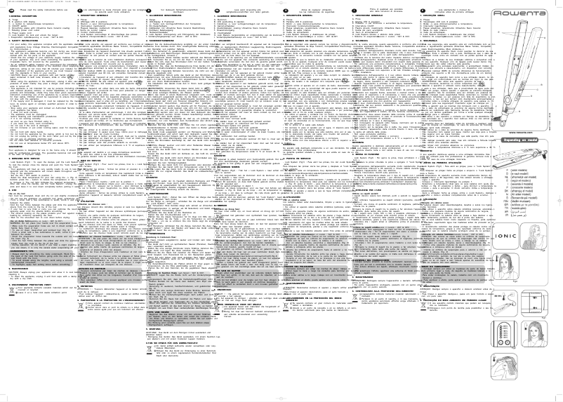 Page 1 de la notice Manuel utilisateur Rowenta CF7322 Handy Wet and Dry LED