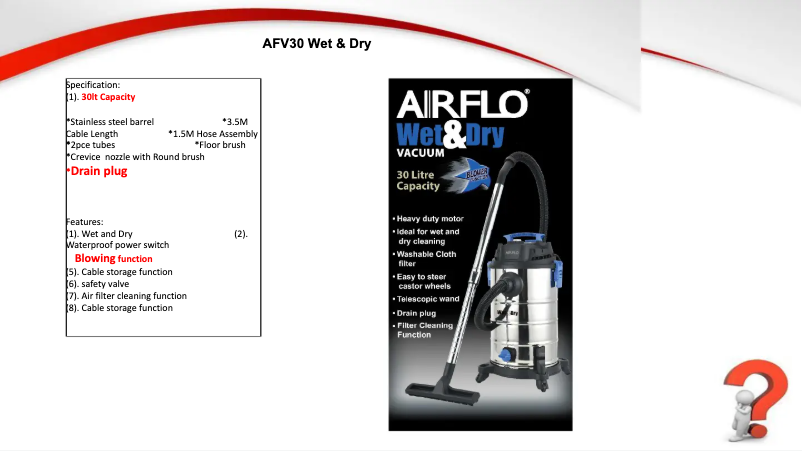 Page n°1 - Fiche technique Airflo AFV30