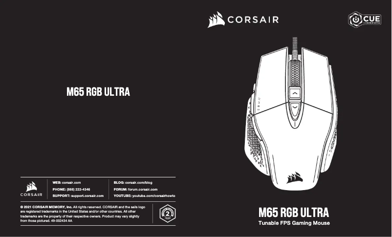 Image de la première page du manuel de l'appareil M65 RGB Ultra