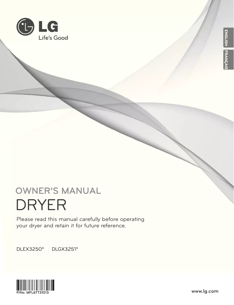 Page n°1 - Manuel utilisateur LG DLEX3250V