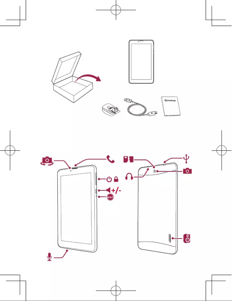 Page 1 de la notice Manuel utilisateur Prestigio MultiPad PMT3037_3G