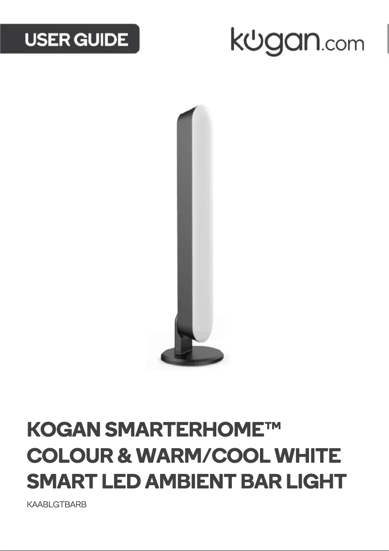 Page 1 de la notice Manuel utilisateur Kogan KAABLGTBARB