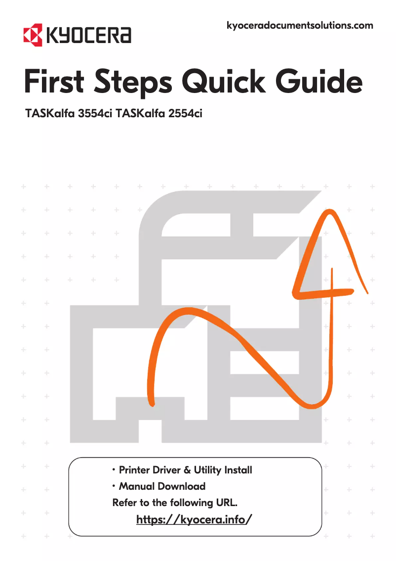 Image de la première page du manuel de l'appareil TASKalfa 2554ci