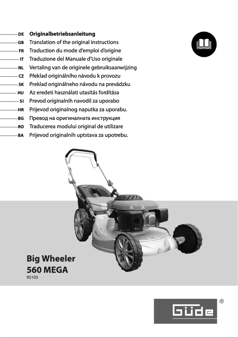 Image de la première page du manuel de l'appareil Big Wheeler 560 Mega BS