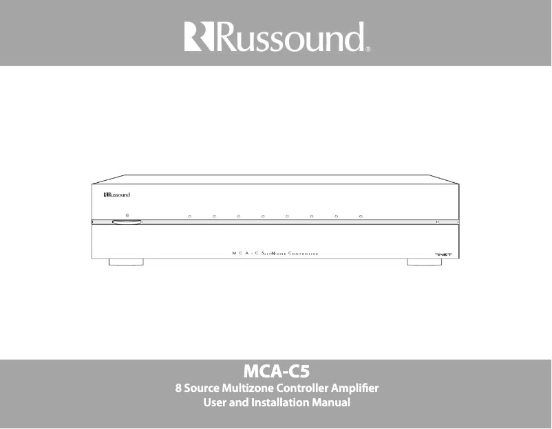 Page 1 de la notice Manuel utilisateur Russound MCA-C5