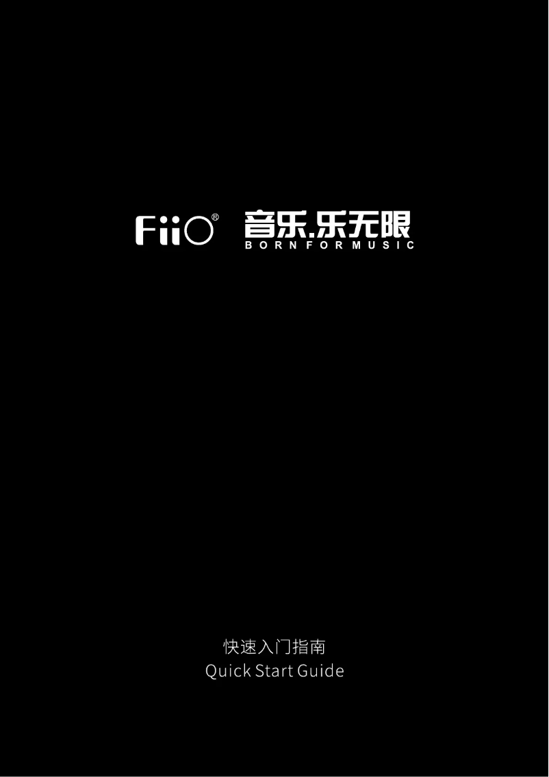 Page 1 de la notice Manuel utilisateur FiiO FA19