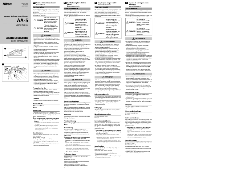 Image de la première page du manuel de l'appareil AA-5