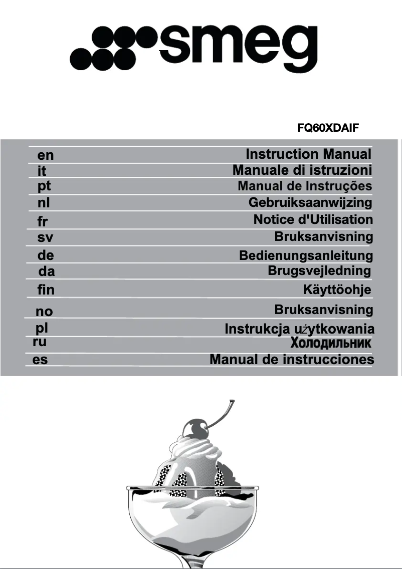 Image de la première page du manuel de l'appareil FQ60XDAIF