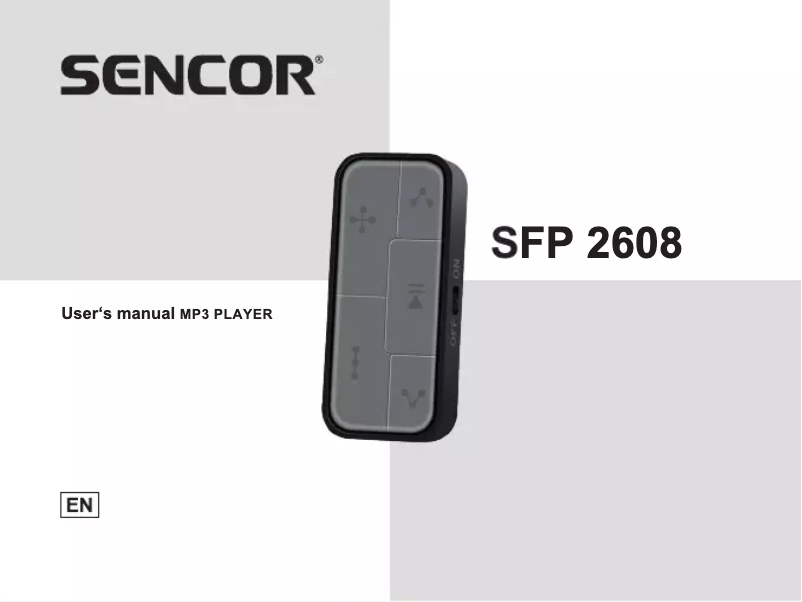 Page 1 de la notice Manuel utilisateur Sencor SFP 2608