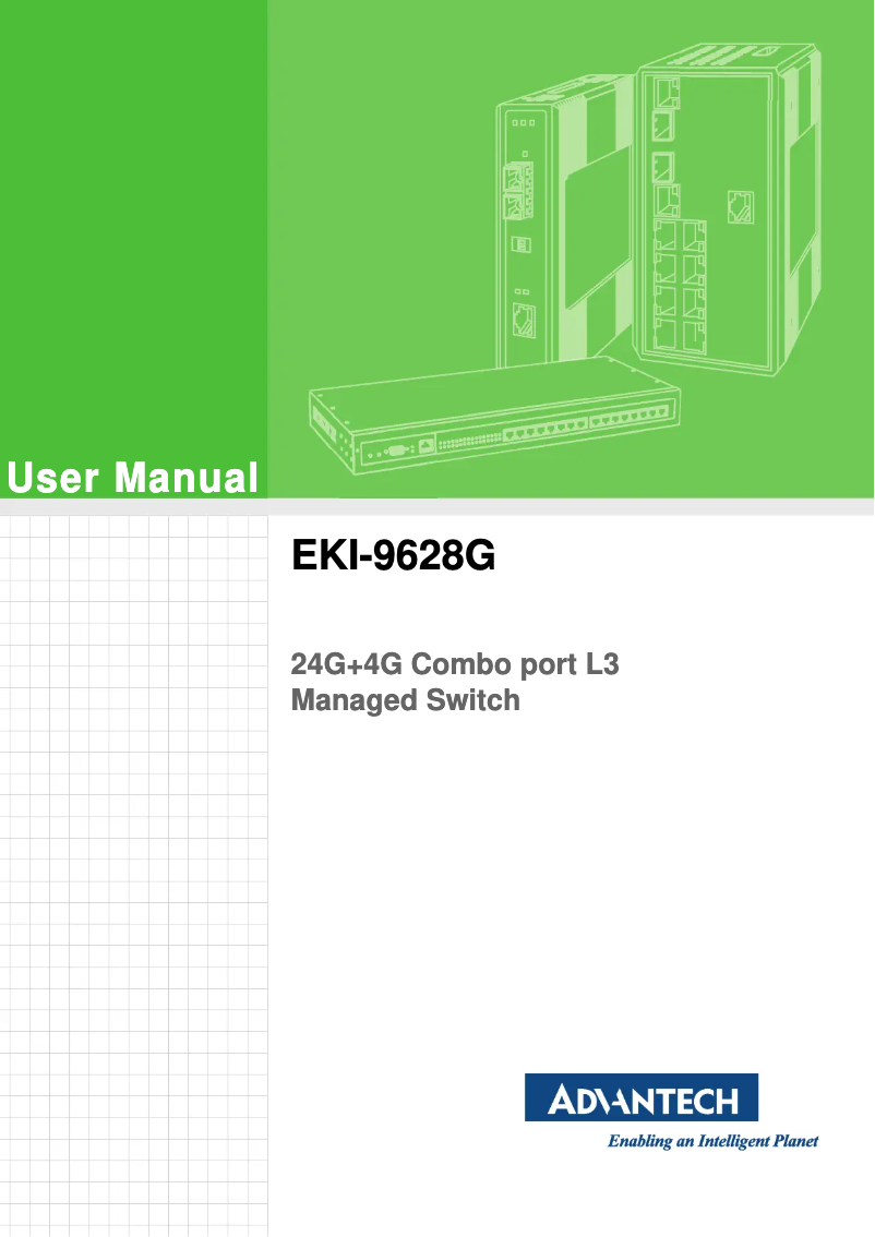 Page n°1 - Manuel utilisateur Advantech EKI-9628G-4CI-AE