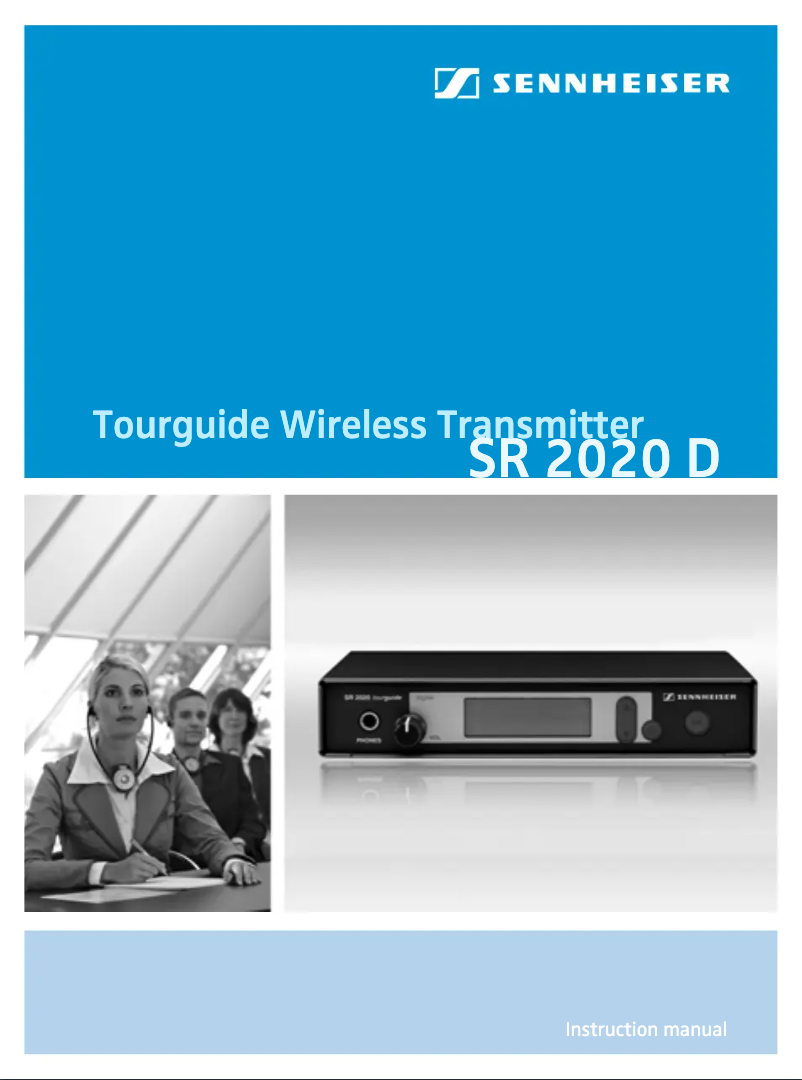 Page 1 de la notice Manuel utilisateur Sennheiser SR 2020