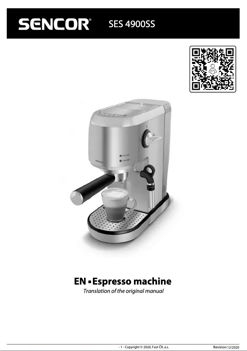 Image de la première page du manuel de l'appareil SES 4900SS