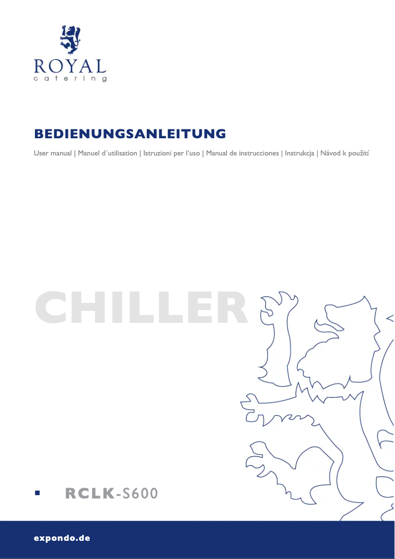 First page image of the manual for RCLK-S600