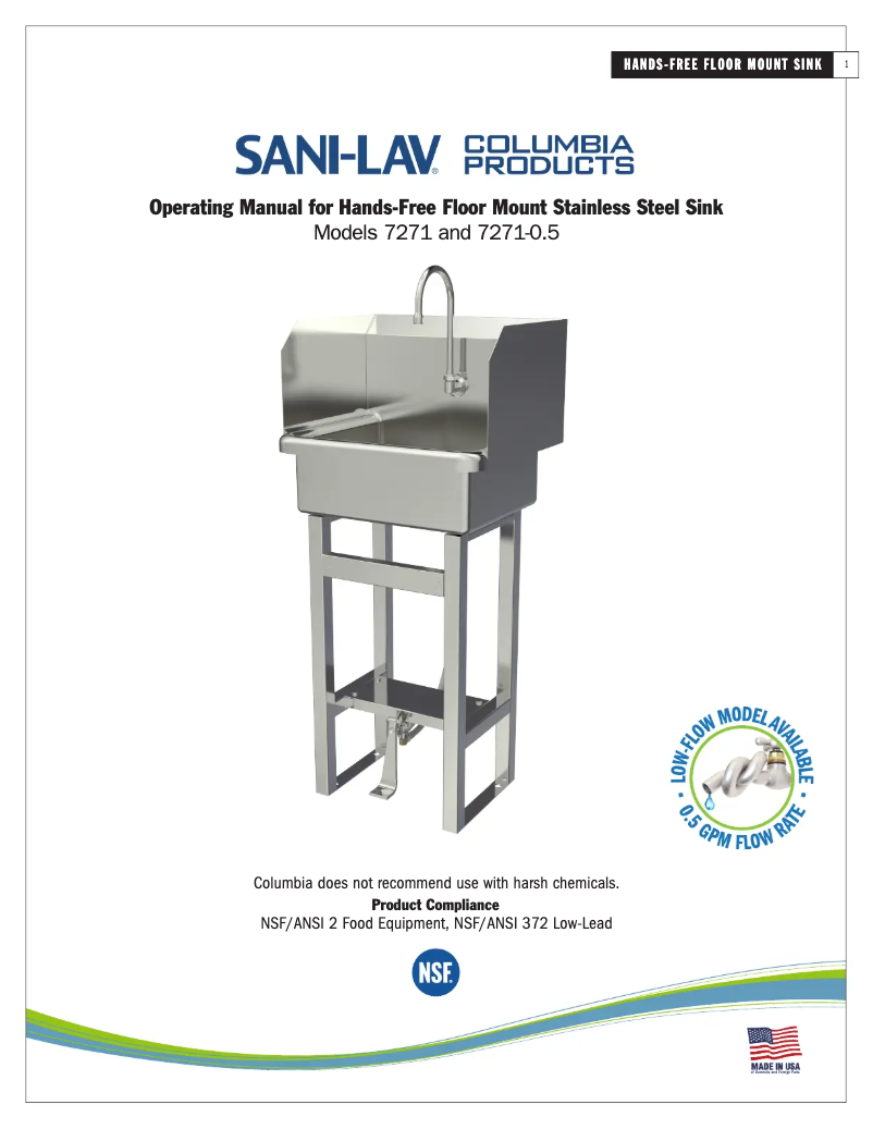 Imagen de la primera página del manual del dispositivo 7271