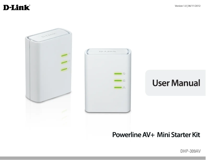 Page 1 de la notice Manuel utilisateur D-Link DHP-309AV