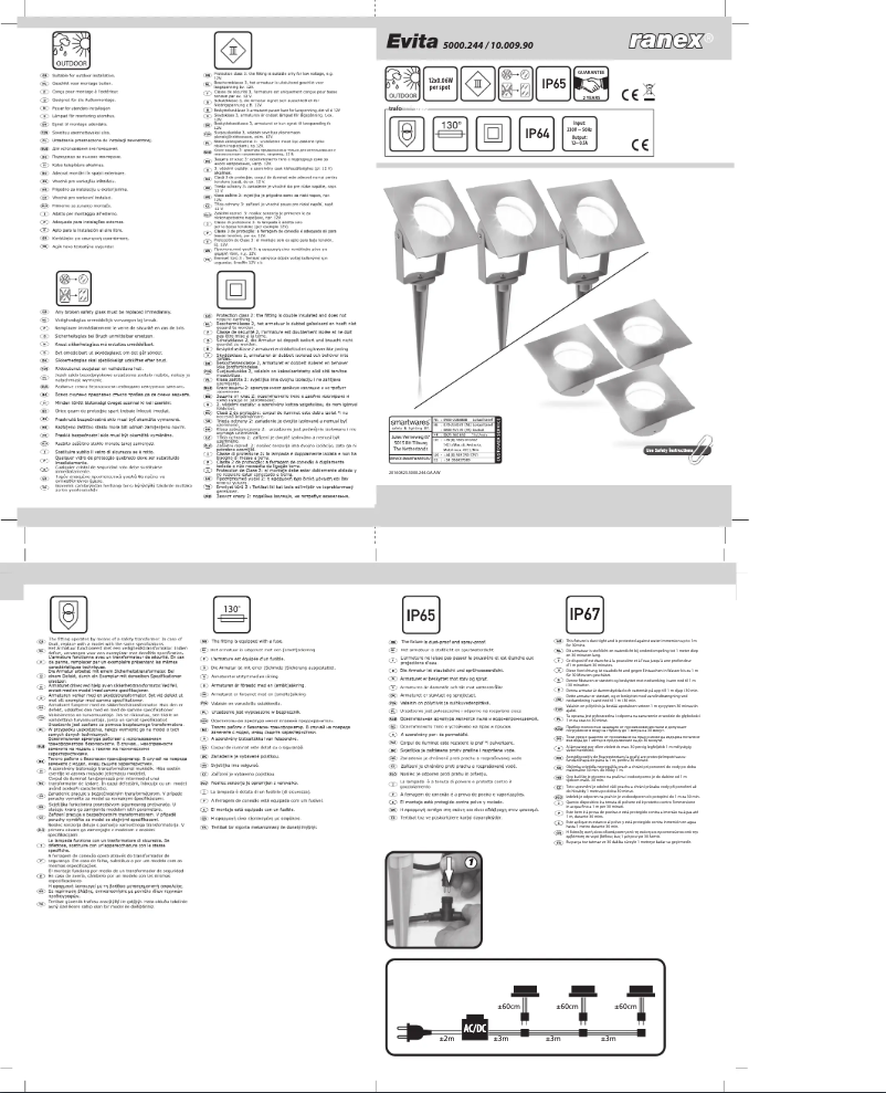 Page 1 de la notice Manuel utilisateur Smartwares 10.009.90