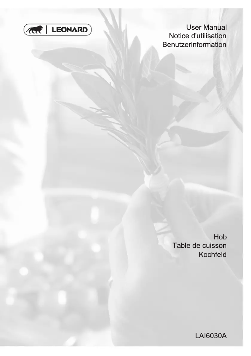 Page 1 de la notice Manuel utilisateur Leonard LAI6030A