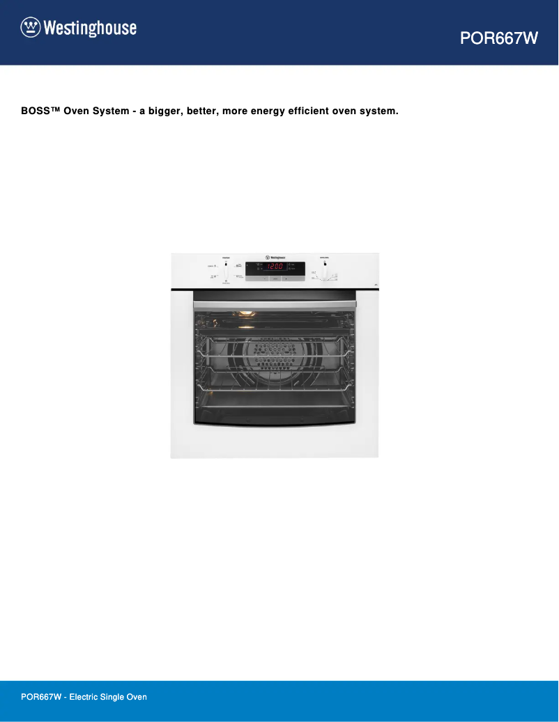 First page image of the manual for POR667W