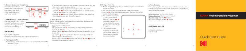 Image de la première page du manuel de l'appareil RODPJS75