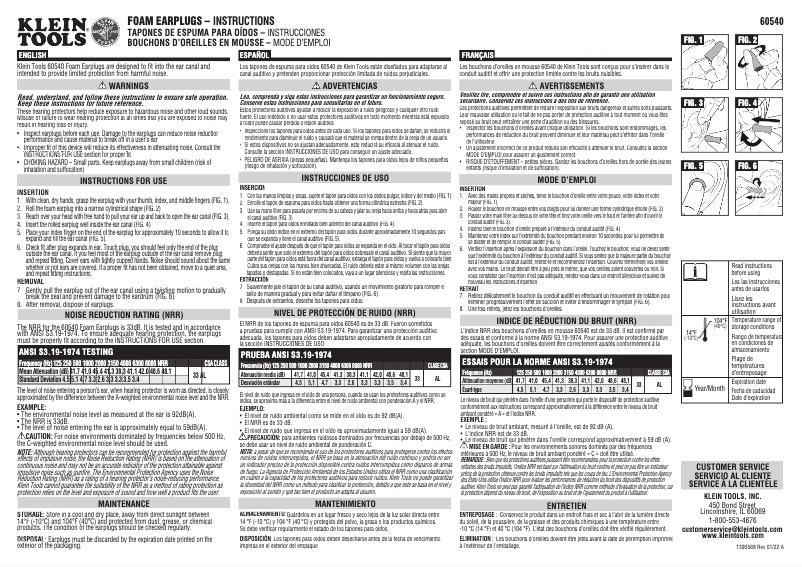 Image de la première page du manuel de l'appareil 60540