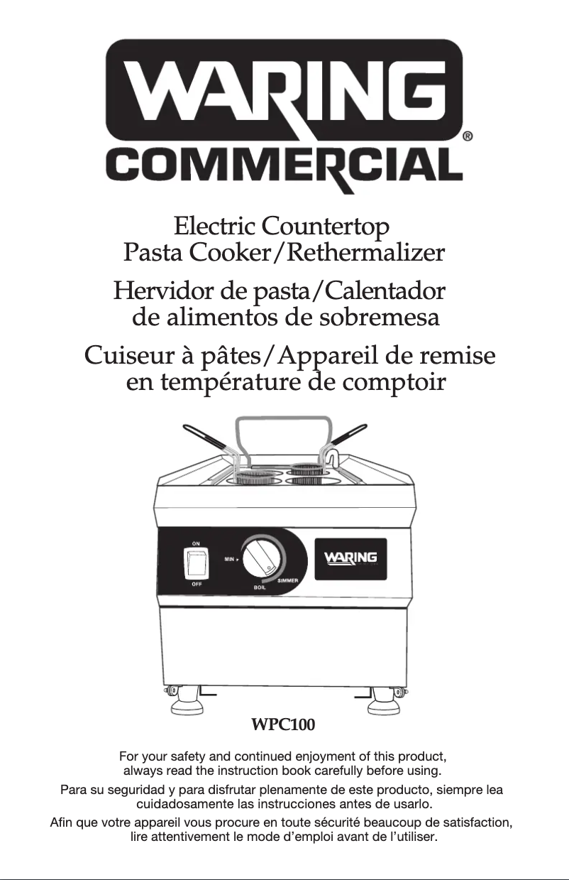 Image de la première page du manuel de l'appareil WPC100