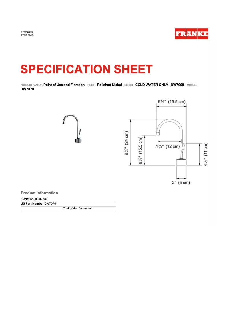 Imagen de la primera página del manual del dispositivo DW7070