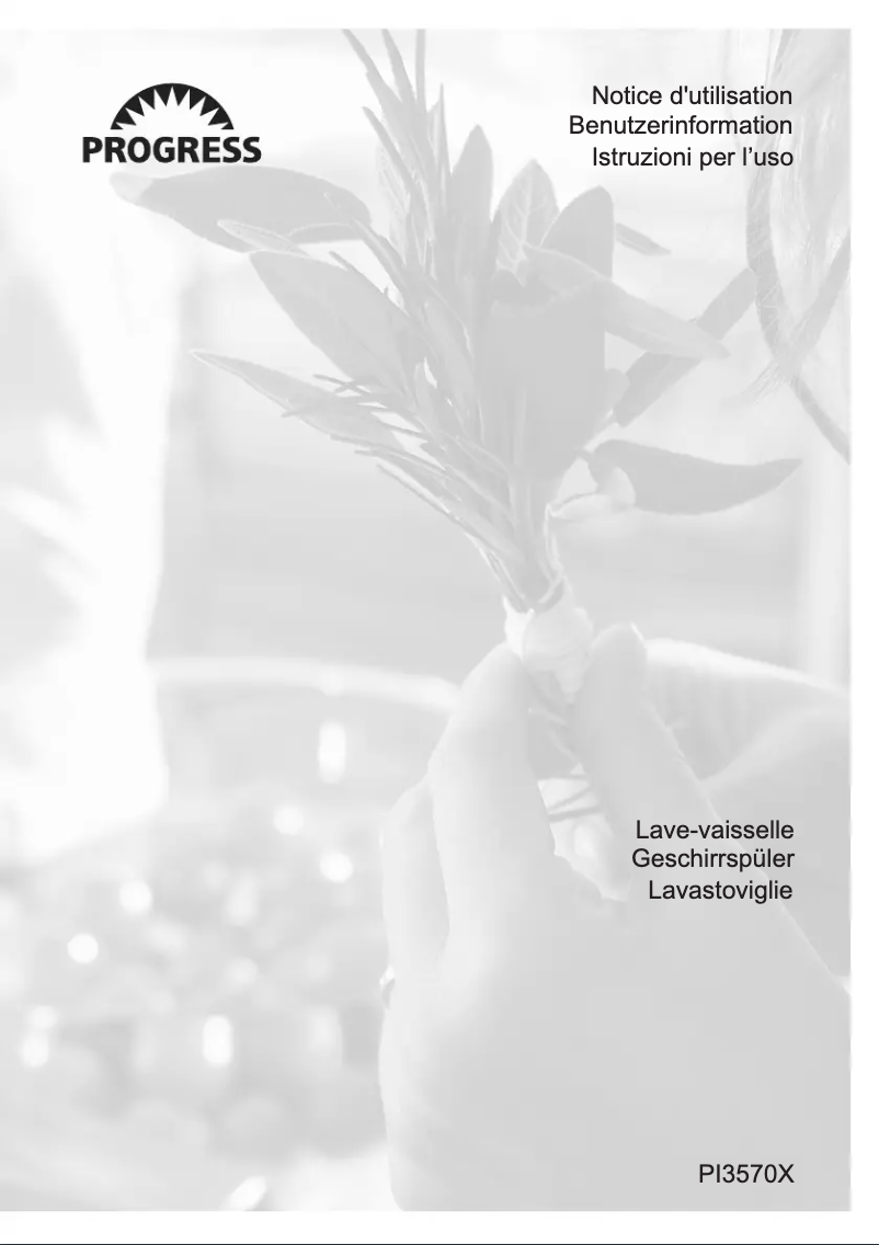 Image de la première page du manuel de l'appareil PI3570X