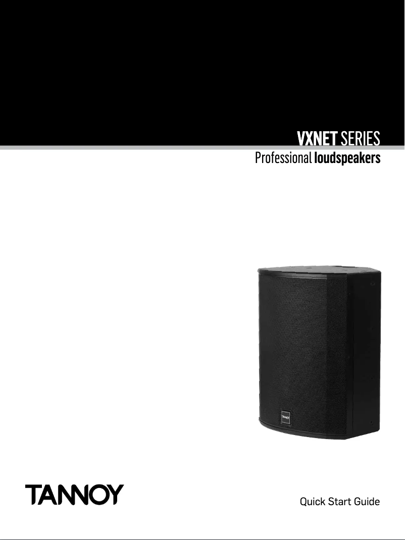 Page 1 de la notice Manuel utilisateur Tannoy VXNET 12