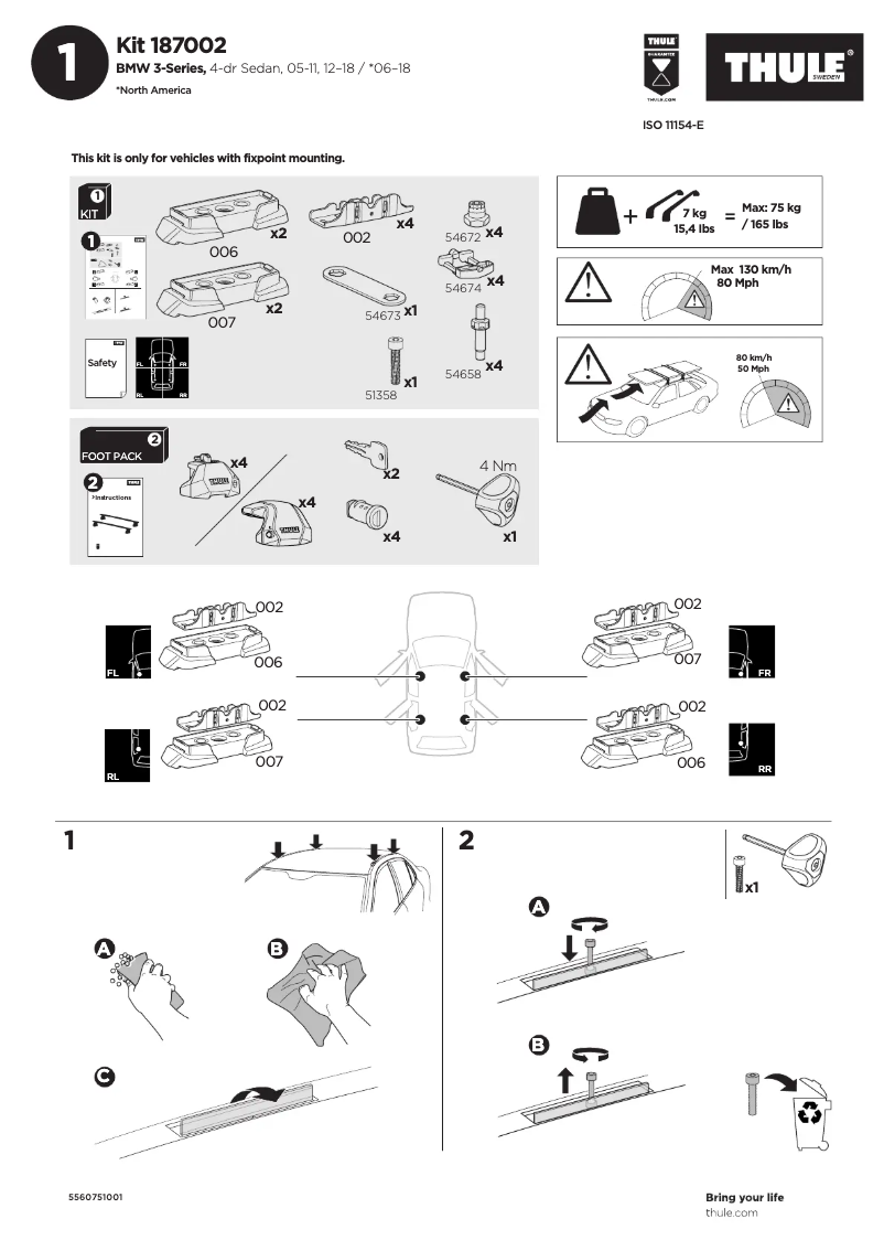Image de la première page du manuel de l'appareil Kit 187002