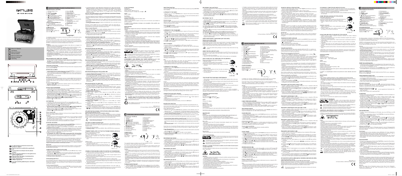 Page 1 de la notice Manuel utilisateur Muse MT-112 NB