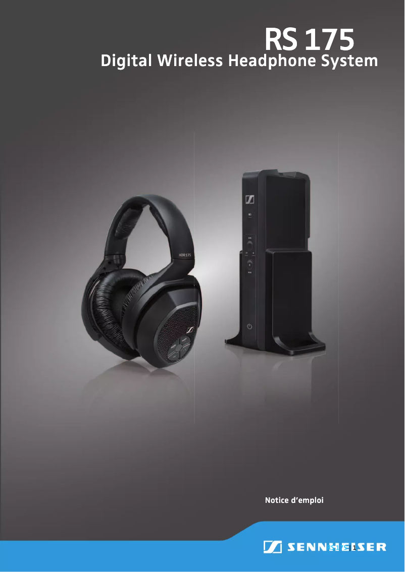 Page 1 de la notice Manuel utilisateur Sennheiser HDR 175