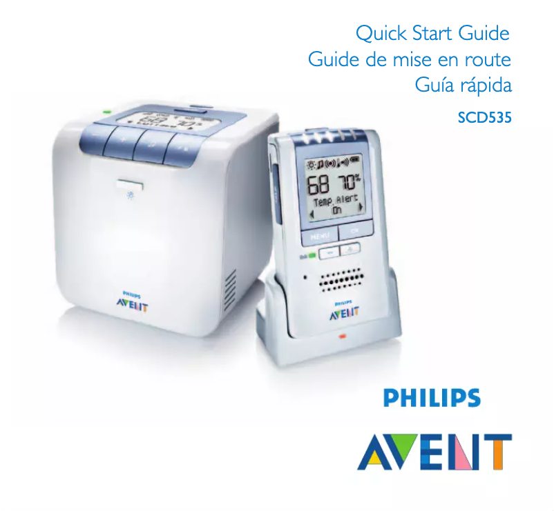 Página 1 del manual Guía de inicio rápido Philips AVENT SCD535