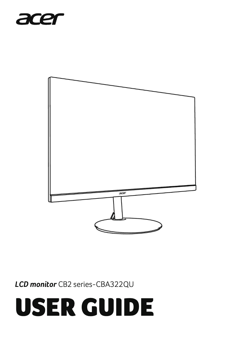 Página 1 del manual Manual de usuario Acer CBA322QU