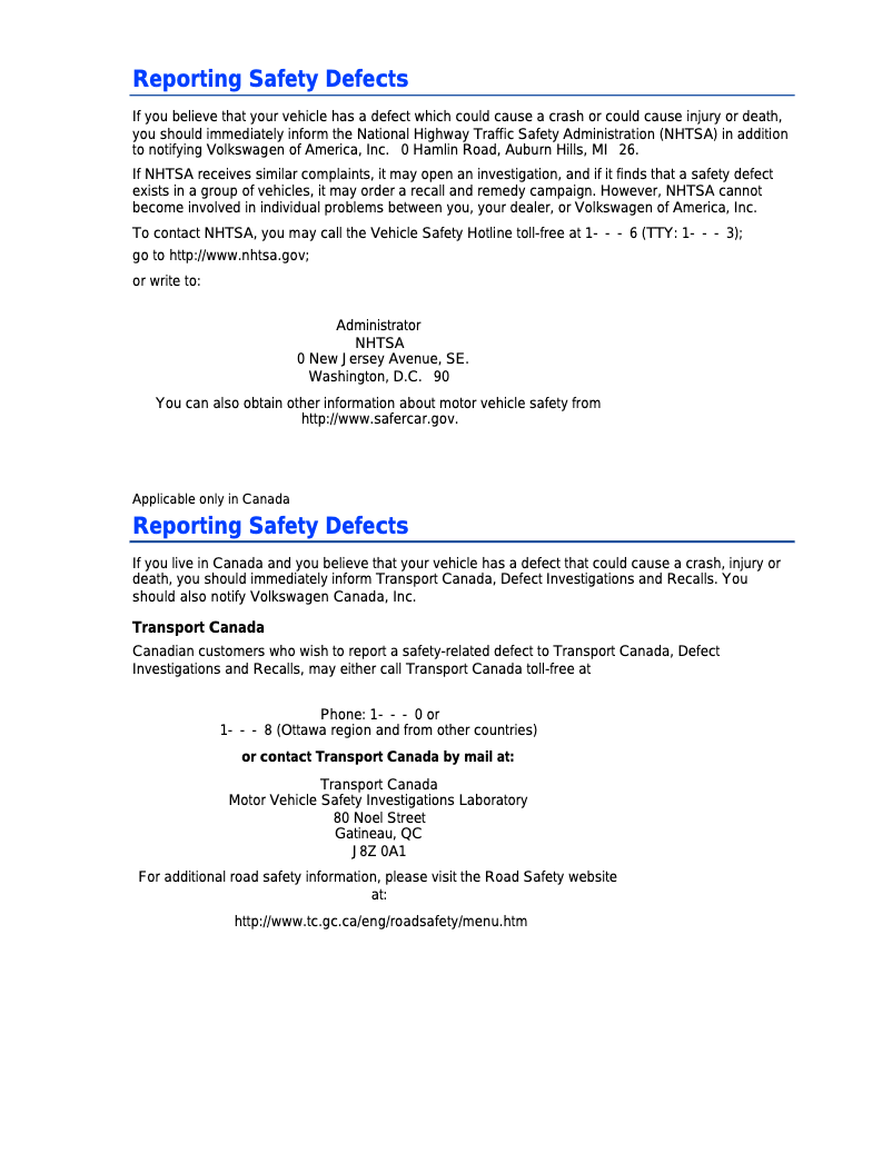 Page 1 de la notice Instructions de sécurité Volkswagen Tiguan (2013)