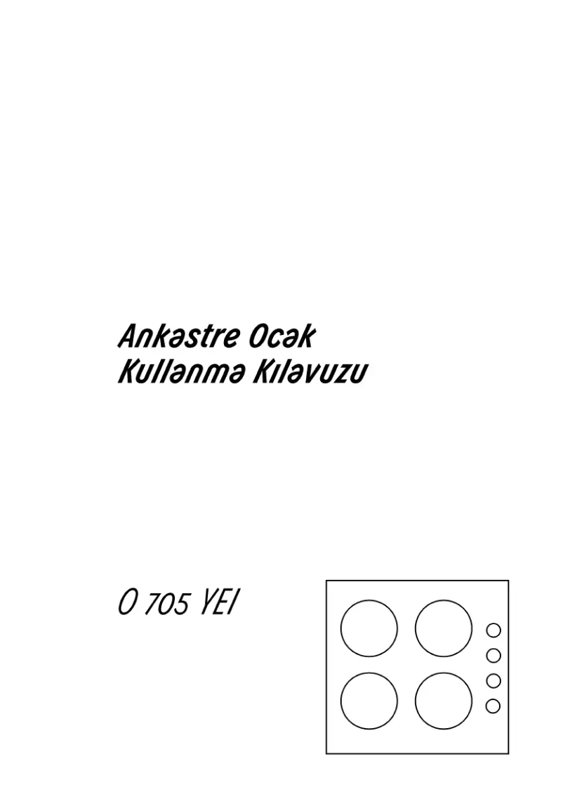 Image de la première page du manuel de l'appareil O 705 YEI